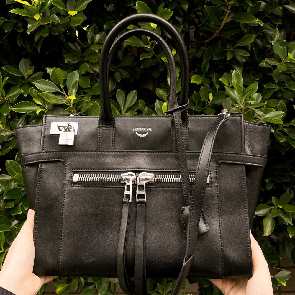 ZADIG & VOLTAIRE Medium Candide Leather Satchel